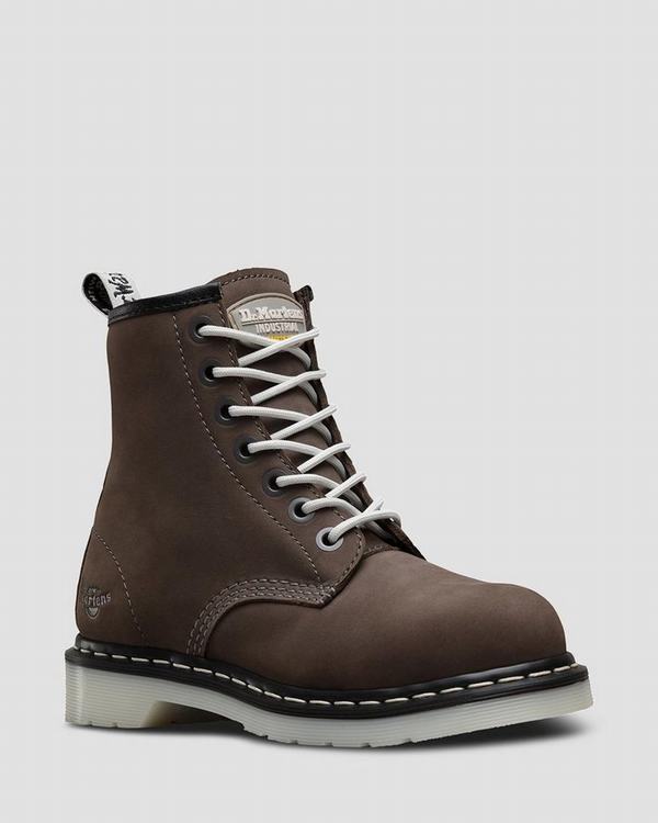 Dr Martens Dámské Pracovní Boty Maple Steel Toe Šedé, CZ-186045